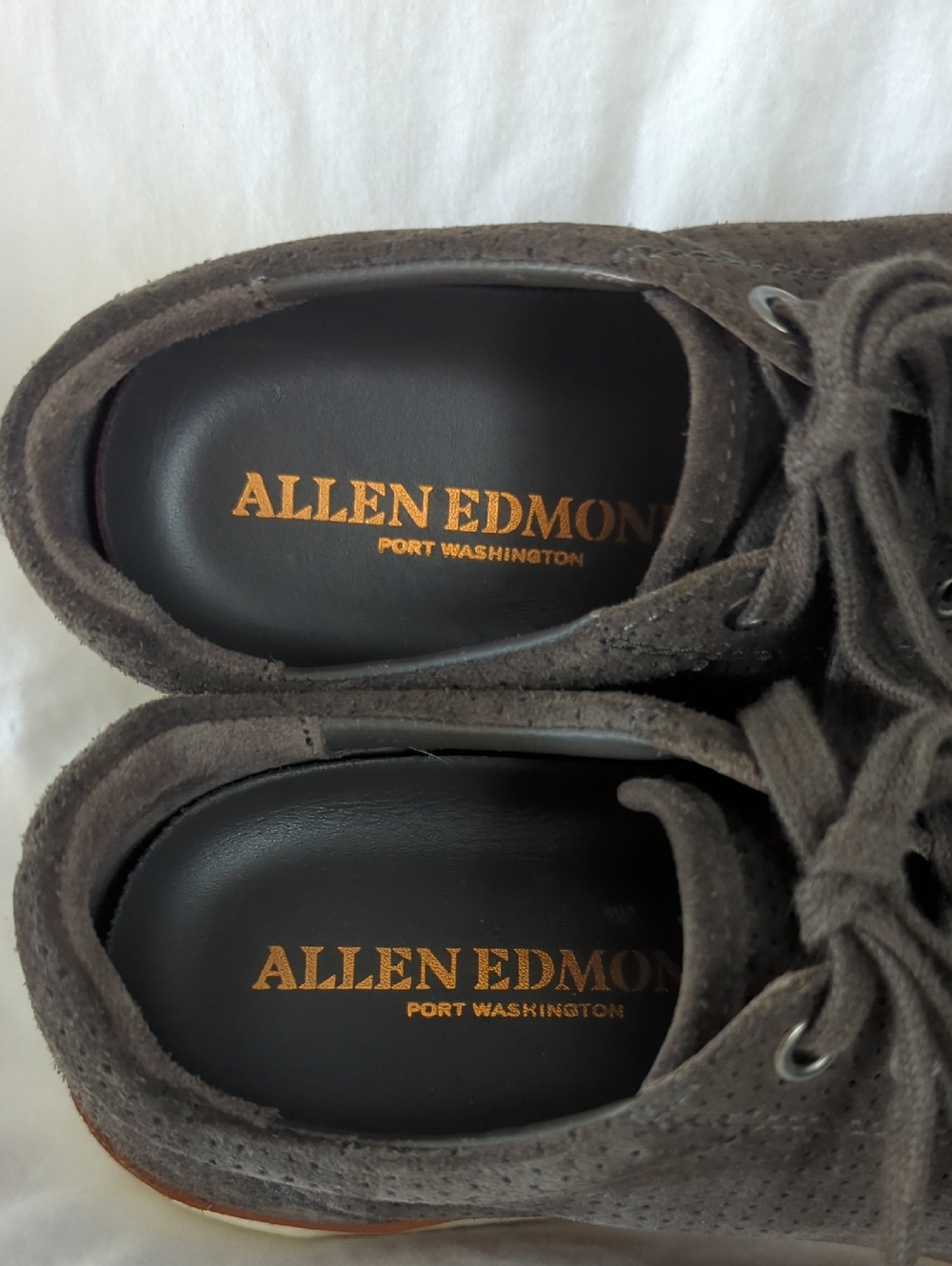 ALLEN EDMONDS Porter City Derby Sneaker Mens 9 D Brown Suede - Picture 9 of 11